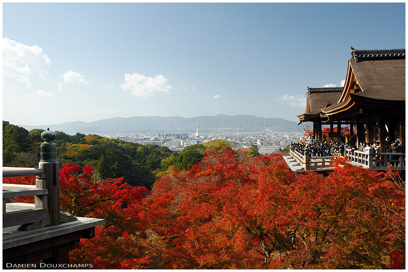 Kiyomizu-dera temple terraces in autumn, Kyoto, Japan