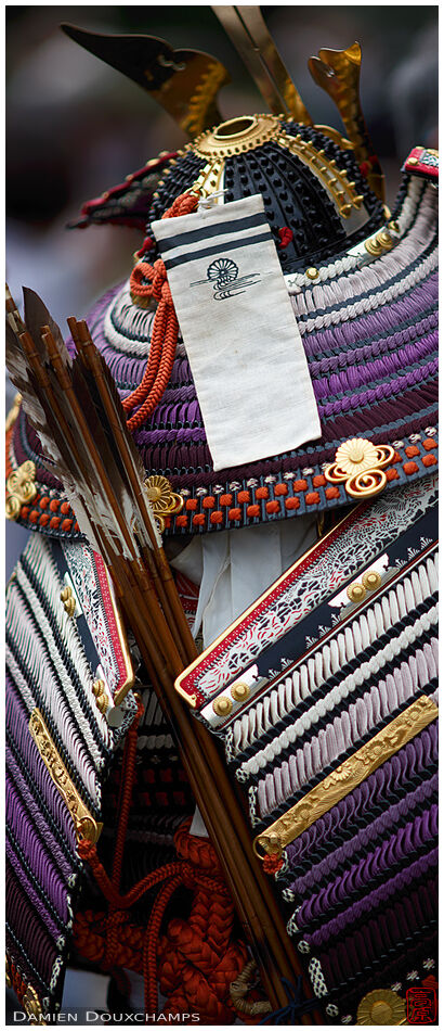 Samurai armour detail, Jidai festival, Kyoto, Japan