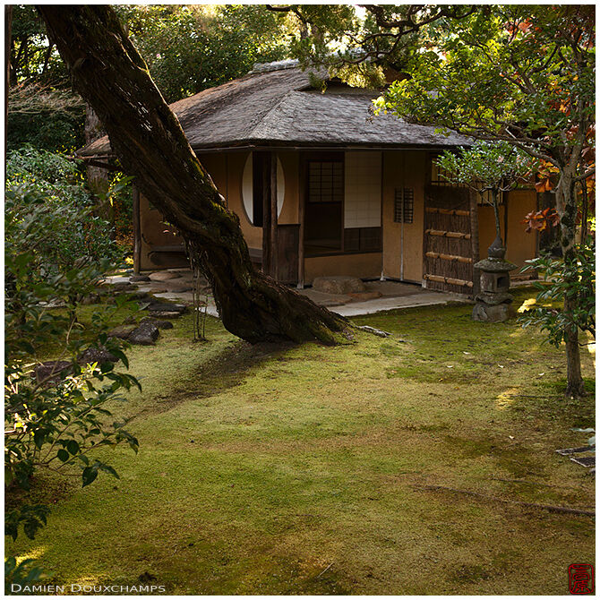 Tea house in the Seifu-so gardens, Kyoto, Japan