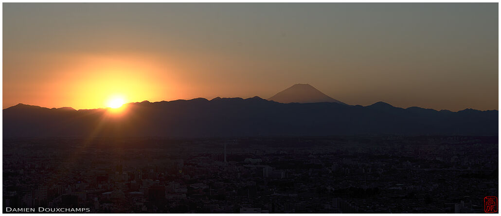 Sunset on Mount Fuji, Tokyo, Japan