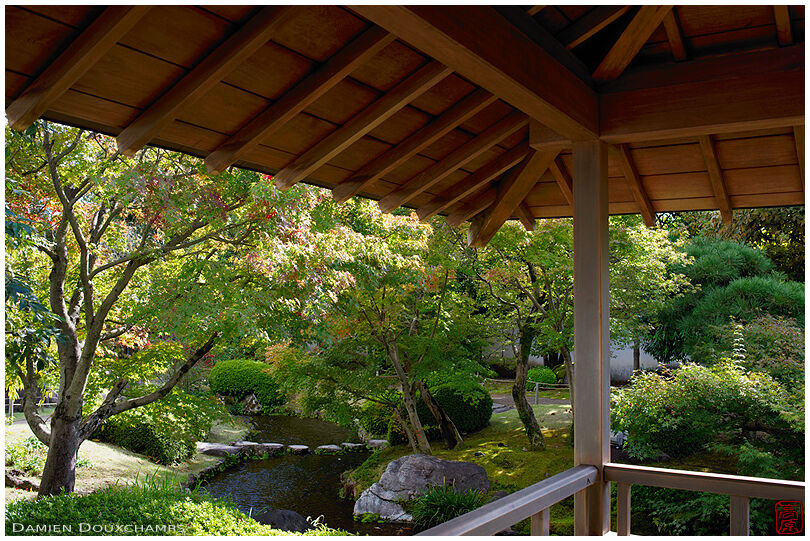 Pavilion in the Koko-en garden, Himeji city, Hyogo, Japan