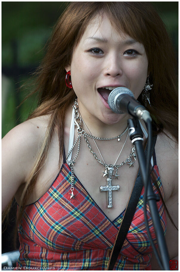 Rock singer in Yoyogi park