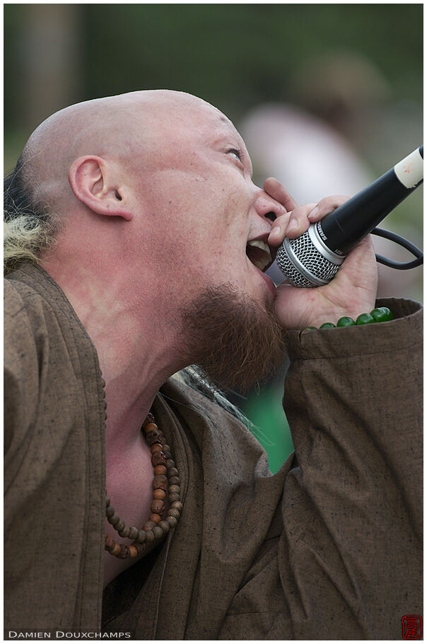 Mugshot of a hardcore singer