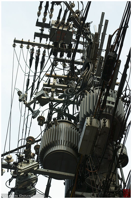 Electric pole in Shinsaibashi