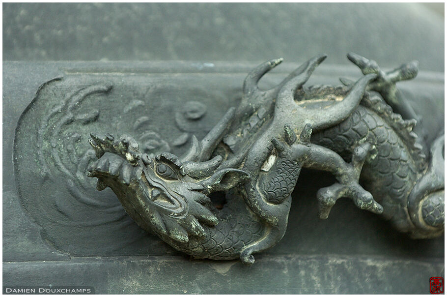 Lantern detail: dragon