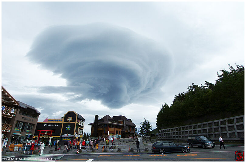 Typical cloud near at Kawaguchiko's fifth station