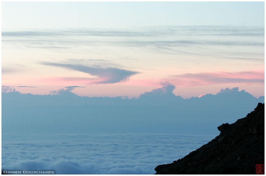 Pink clouds at sunrise