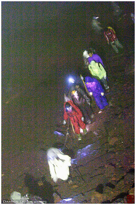 Climbers in the night