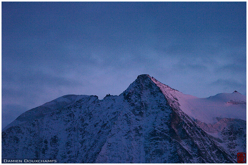 Last light on Mont Blanc de Cheilon