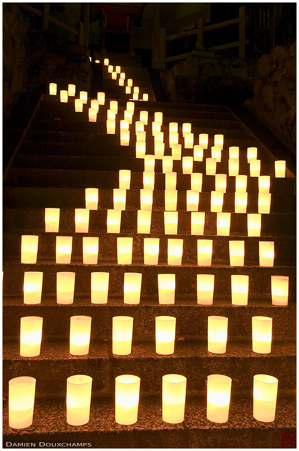 Decorated steps during the To-kae festival