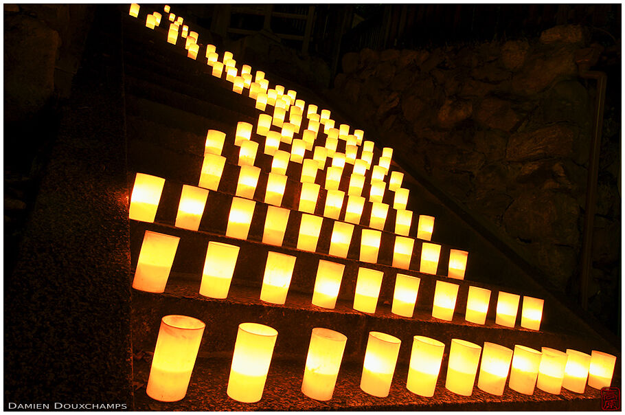 Decorated steps during the To-kae festival