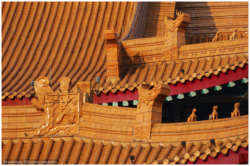 Taipei National Theater rooftop: detail