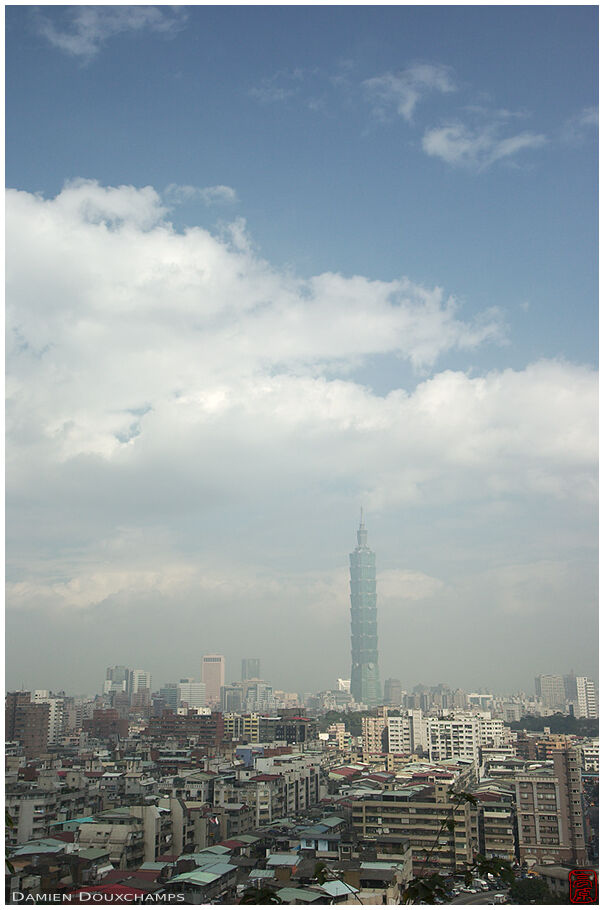 Taipei 101 overlooking the city