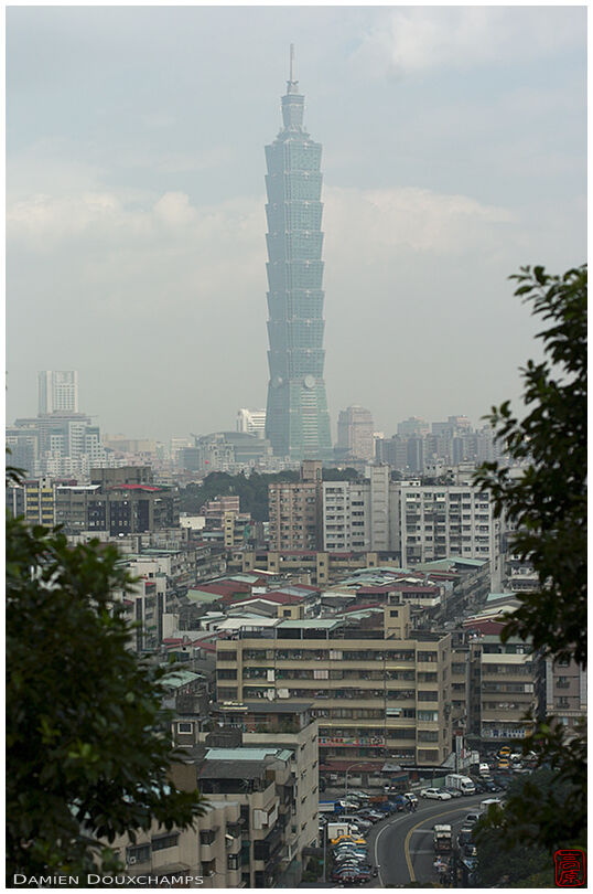 Taipei 101 from the south-east hills