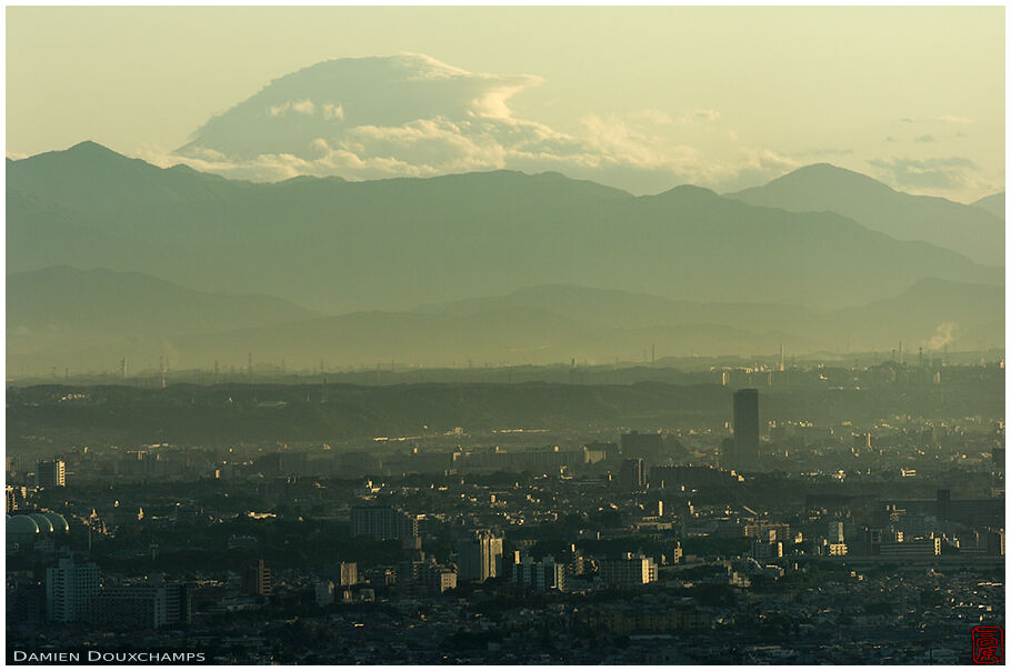 Shrouded Mount Fuji from the Government Towers