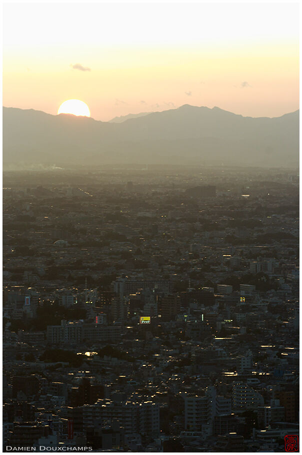 Sunset over Tokyo from the Government Towers