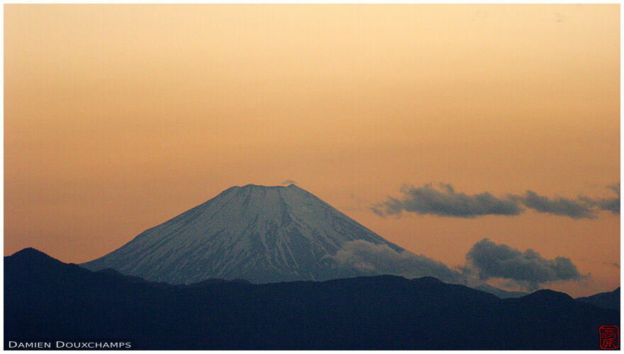 Sunset on Fuji-san from the Tokyo Government Towers