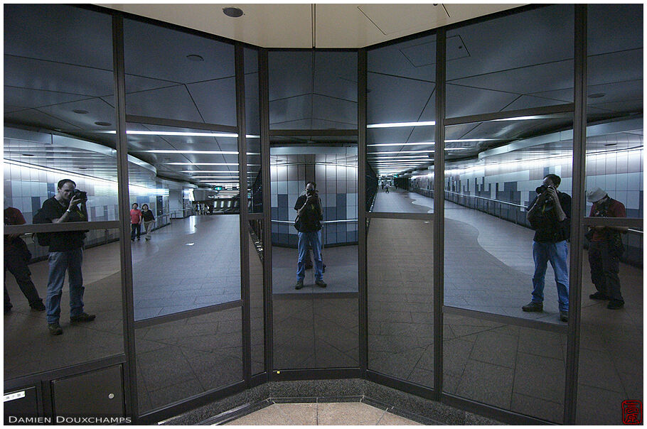 Weird photographers in Shinjuku underground